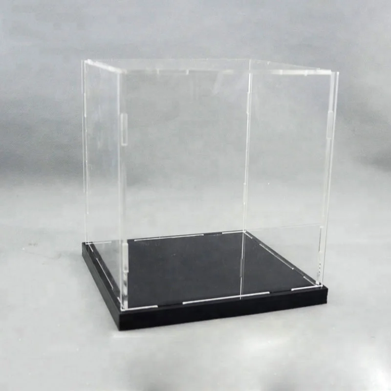 
Оптовая продажа, прозрачная акриловая витрина с кубическим отсеком на заказ 