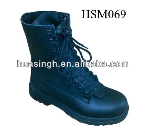 front zip duty boots