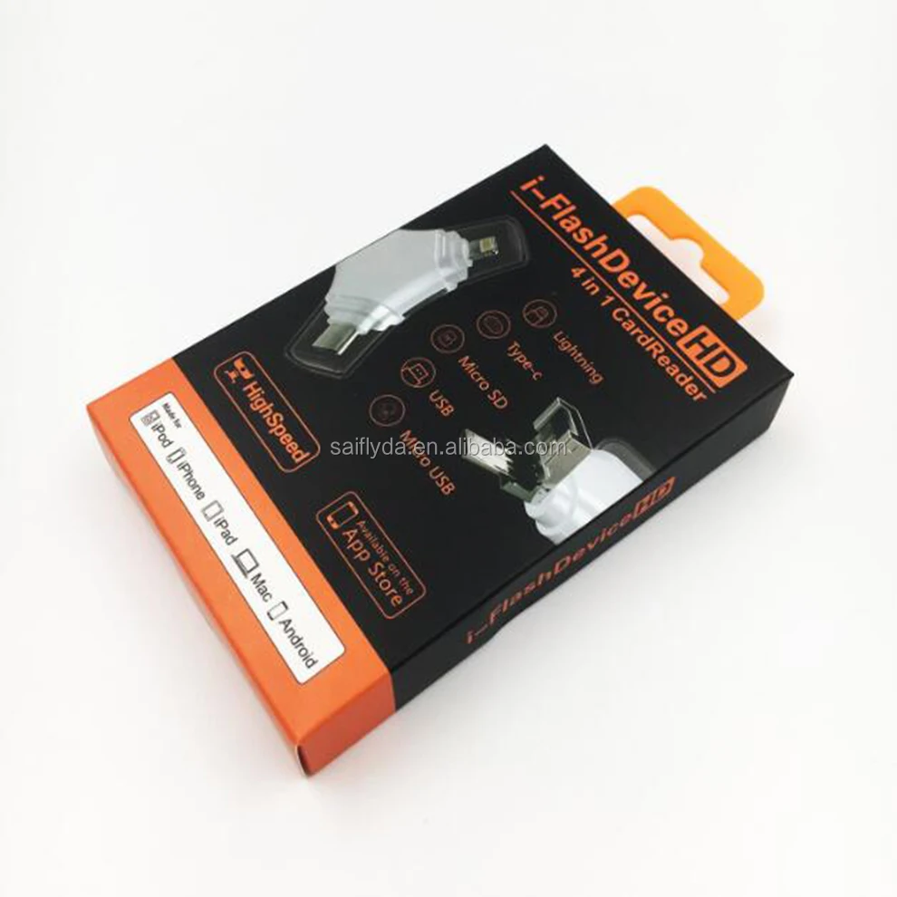 4 в 1 Micro USB Type C PC OTG Устройство для считывания смарт-карт для IOS iPhone Android Samsung