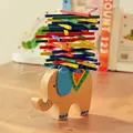 Baby Toys Educational Elephant Camel Balancing Blocks Wooden Toys Beech Wood Balance Game Montessori Blocks For