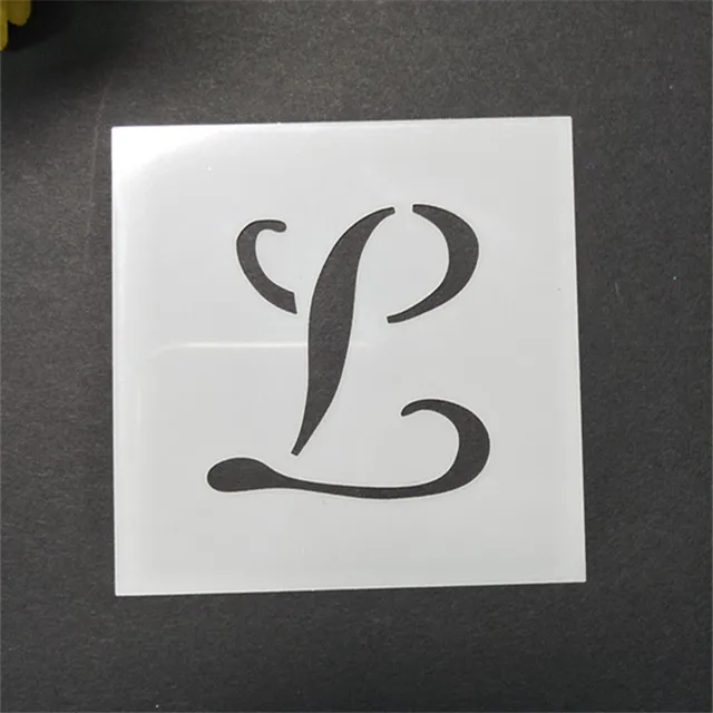 26 English letters small stencils,Plastic letter drawing stencil