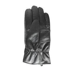 Модные однотонные мужские зимние модные перчатки, мужские кожаные перчатки высокого качества