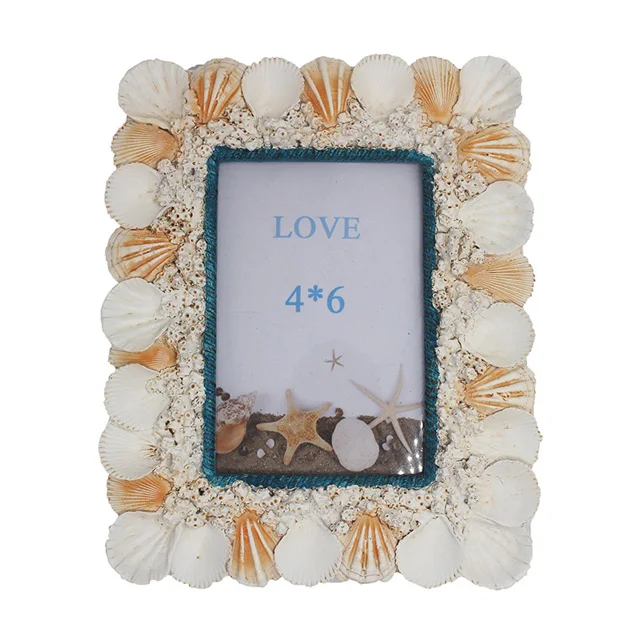 Seashells Shape Resin Photo Frame