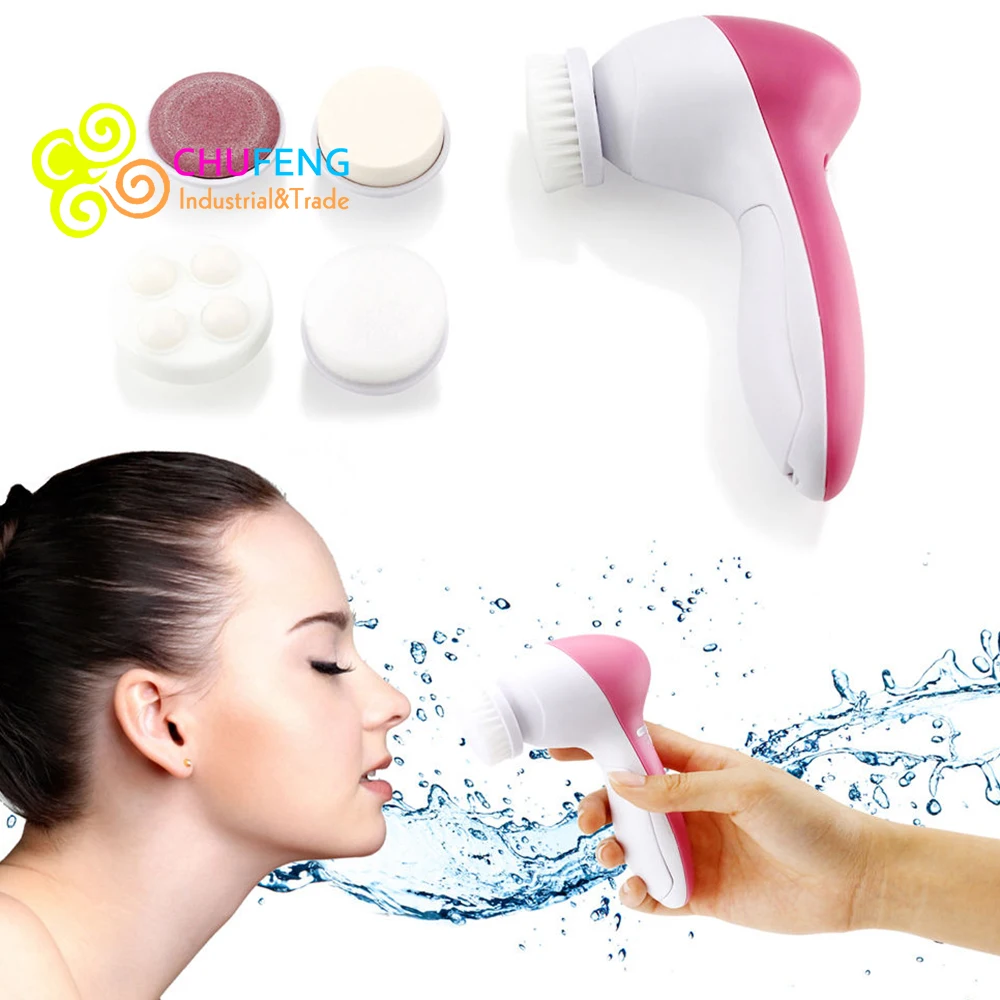 facial cleansing massager 5 in 1