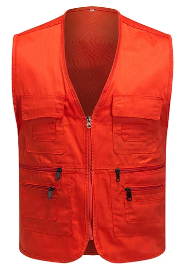 Men's Multi Pockets Outdoor Vest Ideal for Camping Photography