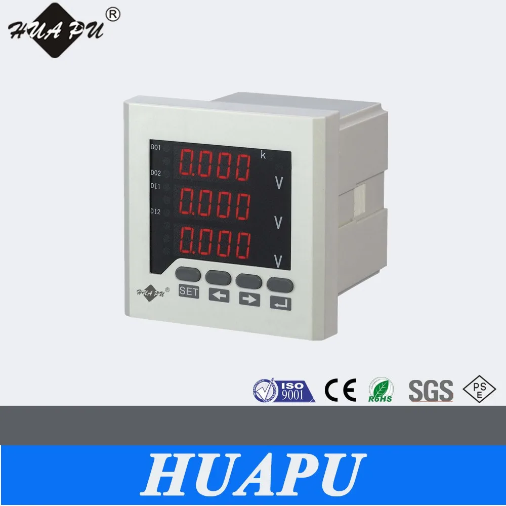 Цифровой СВЕТОДИОДНЫЙ дисплей Вольтметр ПЕРЕМЕННОГО ТОКА трехфазный метр Панели 80X80 мм