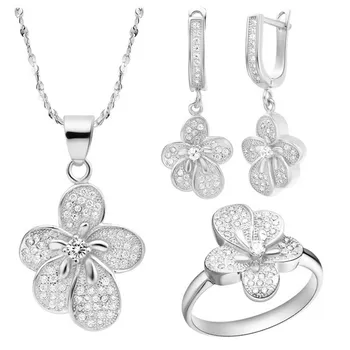 Top quality best-selling jewelry set 925 silver plated pearl