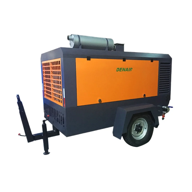 450 CFM Portable Diesel Engine Operated Screw Air Compressor
