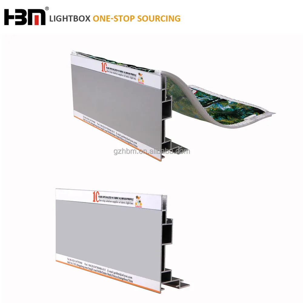 Aluminium Frame Structure Canvas Led Backlit Light Picture Frame for Banners