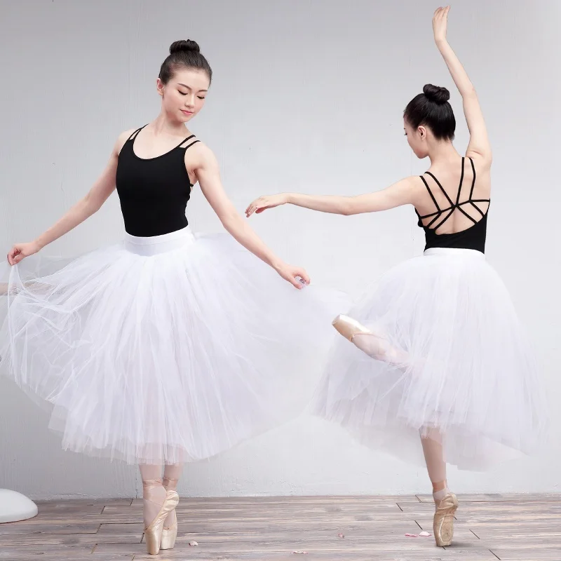 de tul para mujer en capas Ballet Dance Cosplay vestido adultos disfraz  clásico Blanco Yuyangstore Falda tutú de tul para mujer
