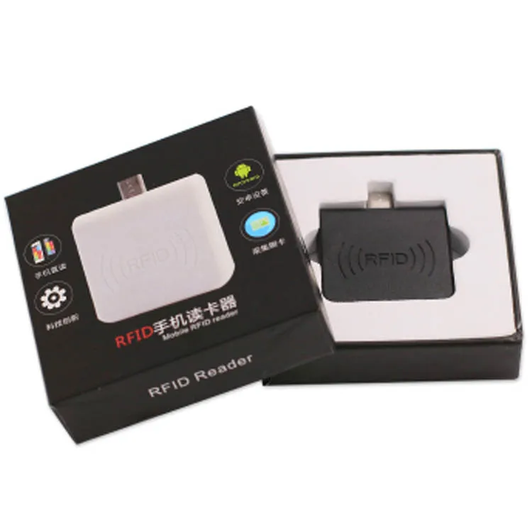 Smart ID/IC RFID Card Reader for Android External ABS Micro USB OTG 13.56 MHz Frequency