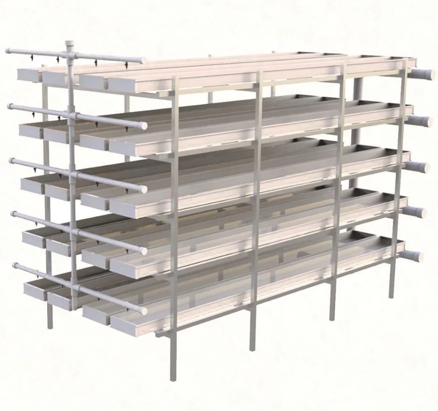 Plastic Fodder System Troughs Automated Hydroponic System in Pvc Channels