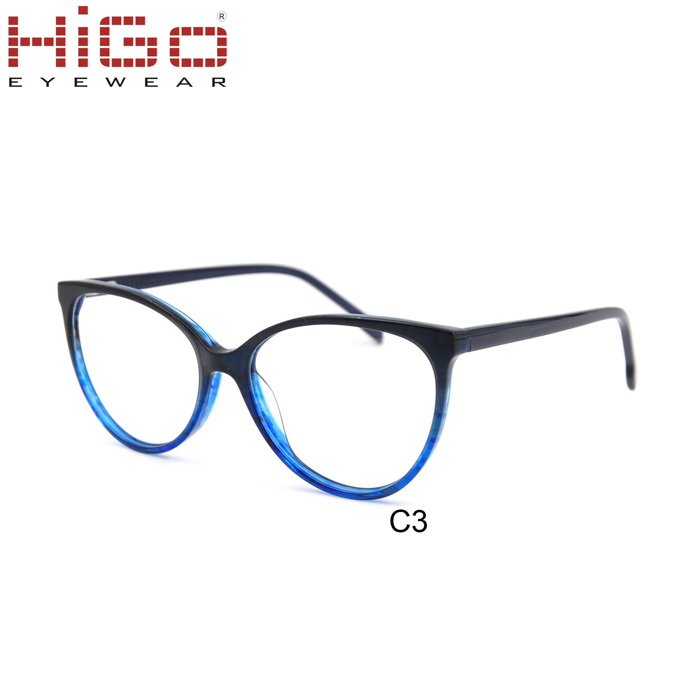 Italy Designer Full Frame Demi Acetate Fashion Glasses Frame for Women