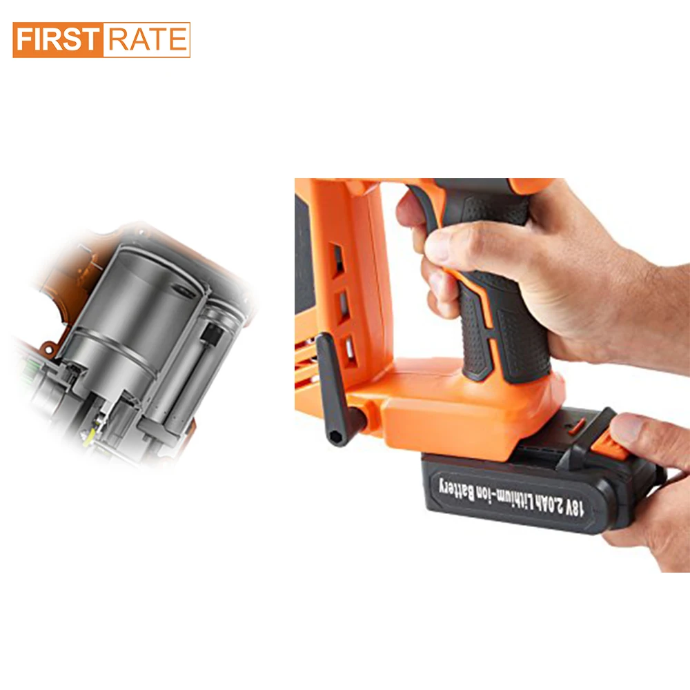 New Power Tools 18V 2 in 1 Lithium Battery Brad Nailer Staple Cordless Framing Nail Gun