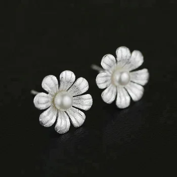 Natural Bloom Flower Pearl korean fashion jewelry