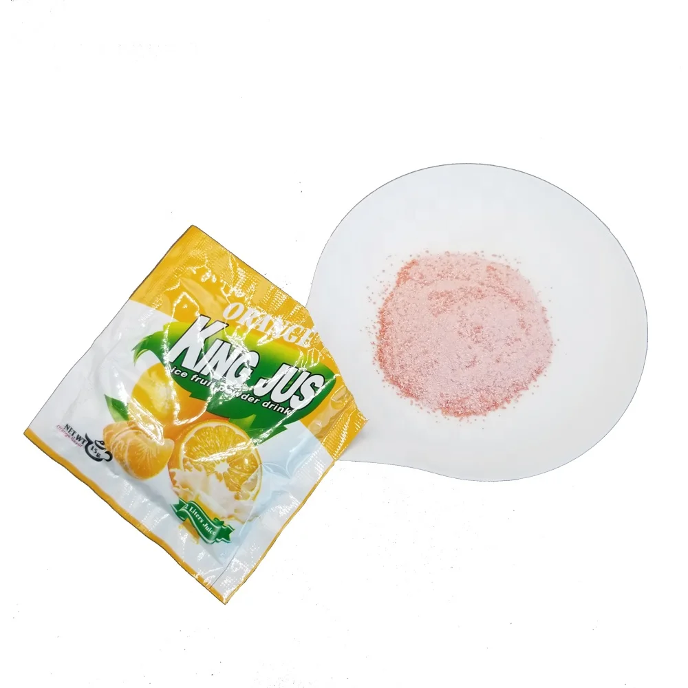 The Taste Similar the Fresh Fruits Instant Orange mango Pineapple Strawberry Fruit Flavored Drink Powder Factory