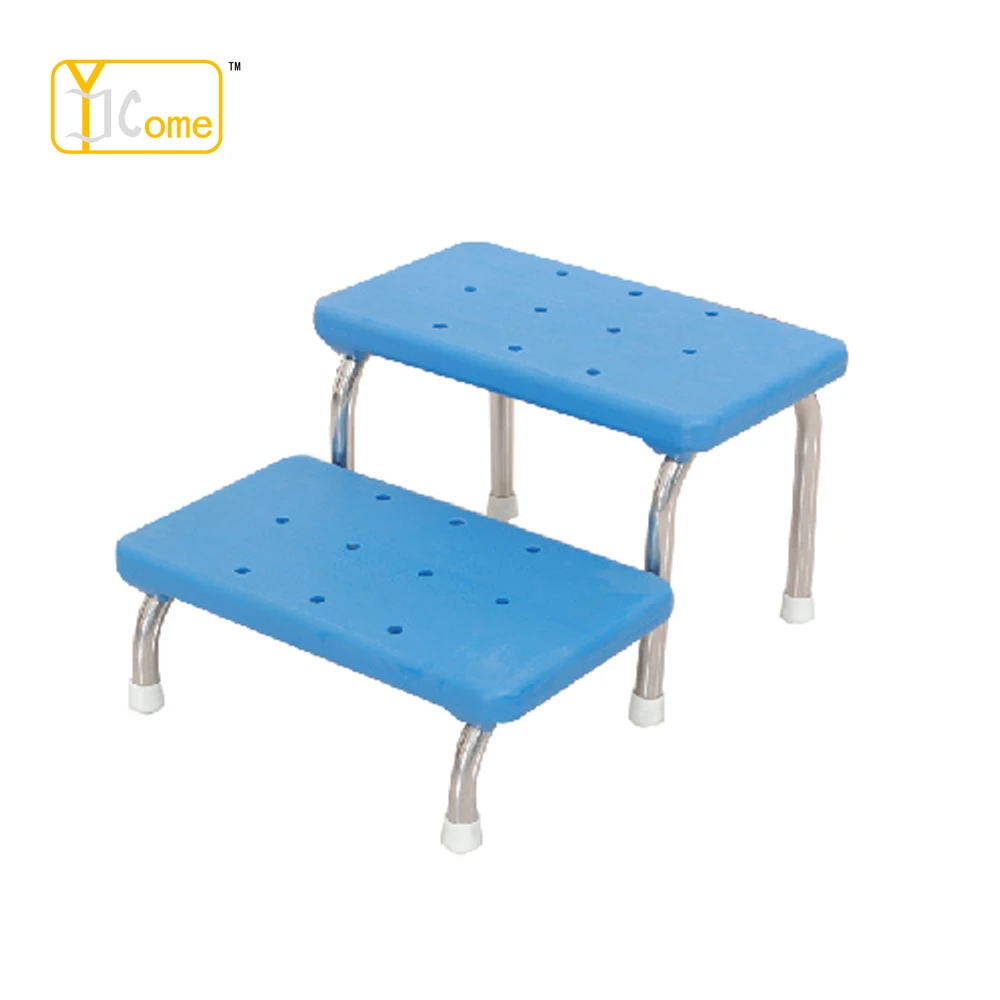 Стул YKL002-1 304 из нержавеющей стали с двумя ступеньками/Высококачественный стул резиновым верхом