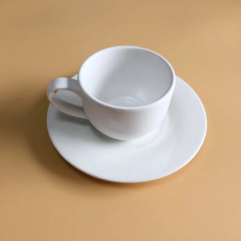 plastic cup and saucer