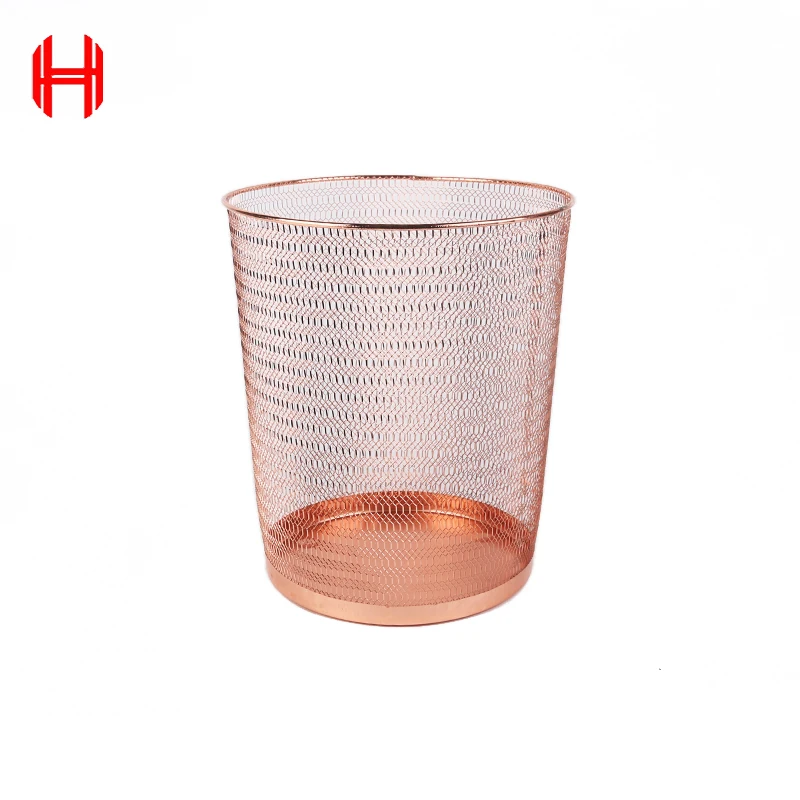 🗑️ Papelera De Malla Metálica Moderna – Capacidad 15-20 L Para Oficina O Cocina
