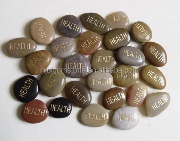 Garden Age Supply Grattude Engraved Stones Natural Beach Pebble