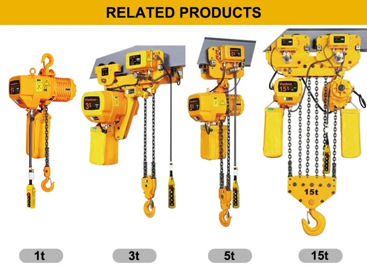 Vanbon High Quality and Durable 15t Electric Chain Hoist