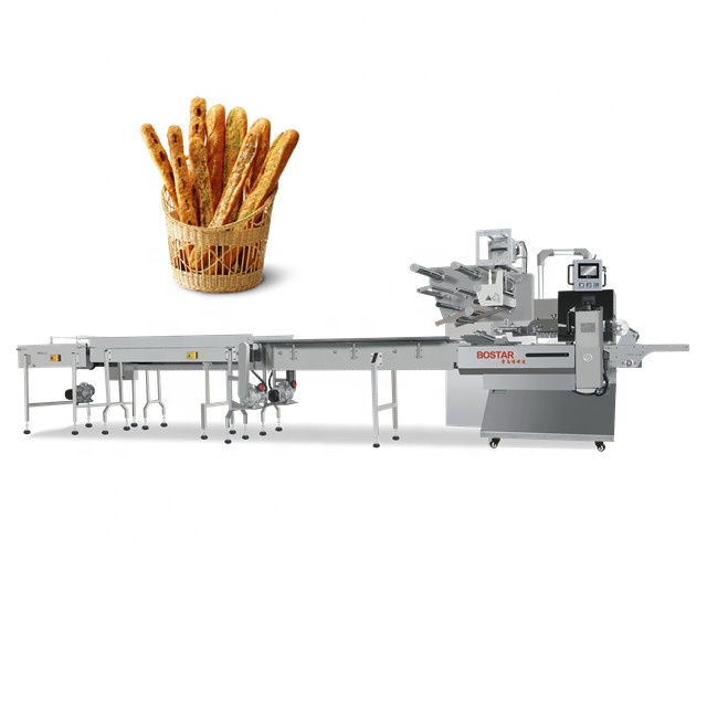 Автоматическая упаковочная машина для упаковки хлеба/печенья/тортов Qingdao bostar по заводской цене
