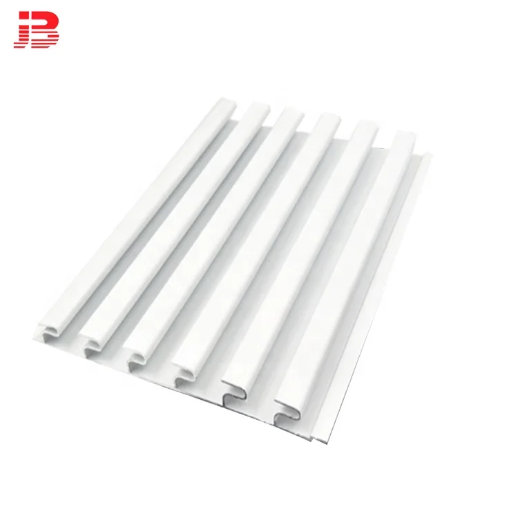 Black / white decorative single-sided slat wall shelf aluminum slatwall display panels