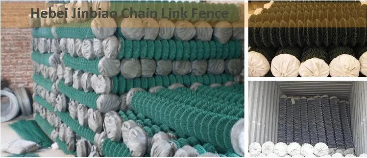 product high quality used steel construction chain link fence garden airport football security rail fence diamond hole shape hot dip-3