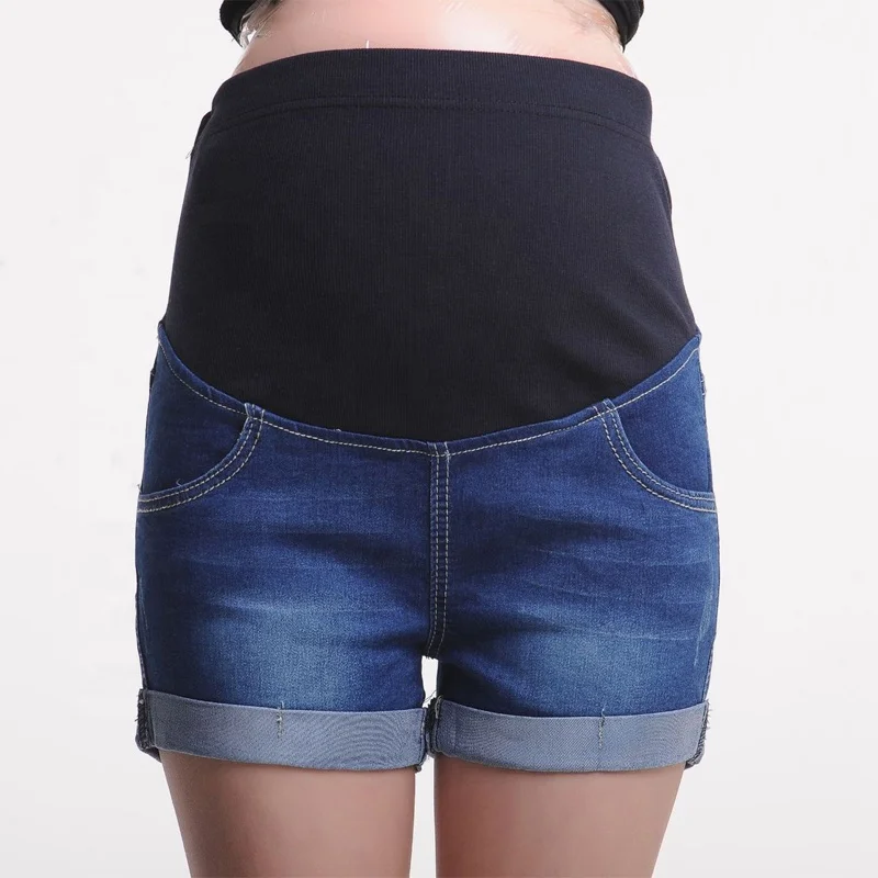 Summer Maternity Shorts Pregnant Denim 