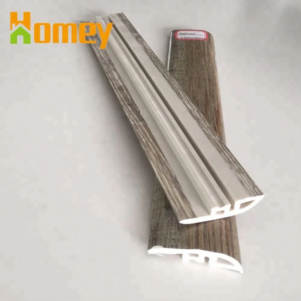 Polystyrene Modern PVC SPC Vinyl Flooring Covering Waterproof Skirting Board and Accessories Reducer