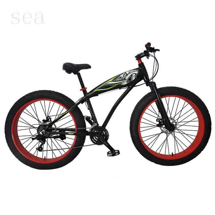 Steel Frame New Design Steel Fat Bike/china 26 Inch Fat Tire Foldable  Snow Bicycle/double Disk Disc Brake