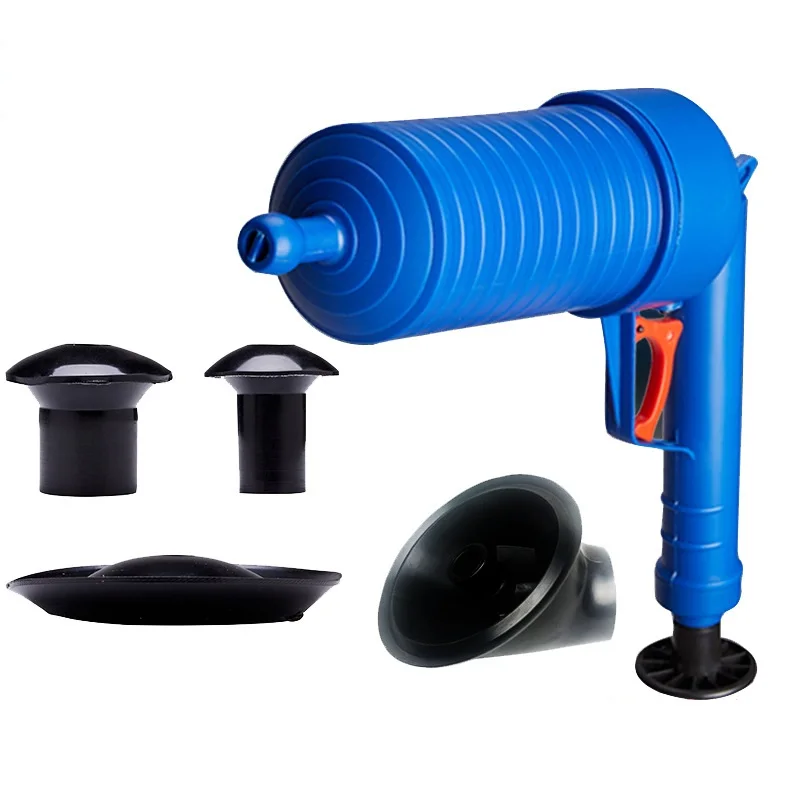 1pc Air Power Drain Blaster Gun, High-pressure Manual Sink Plunger