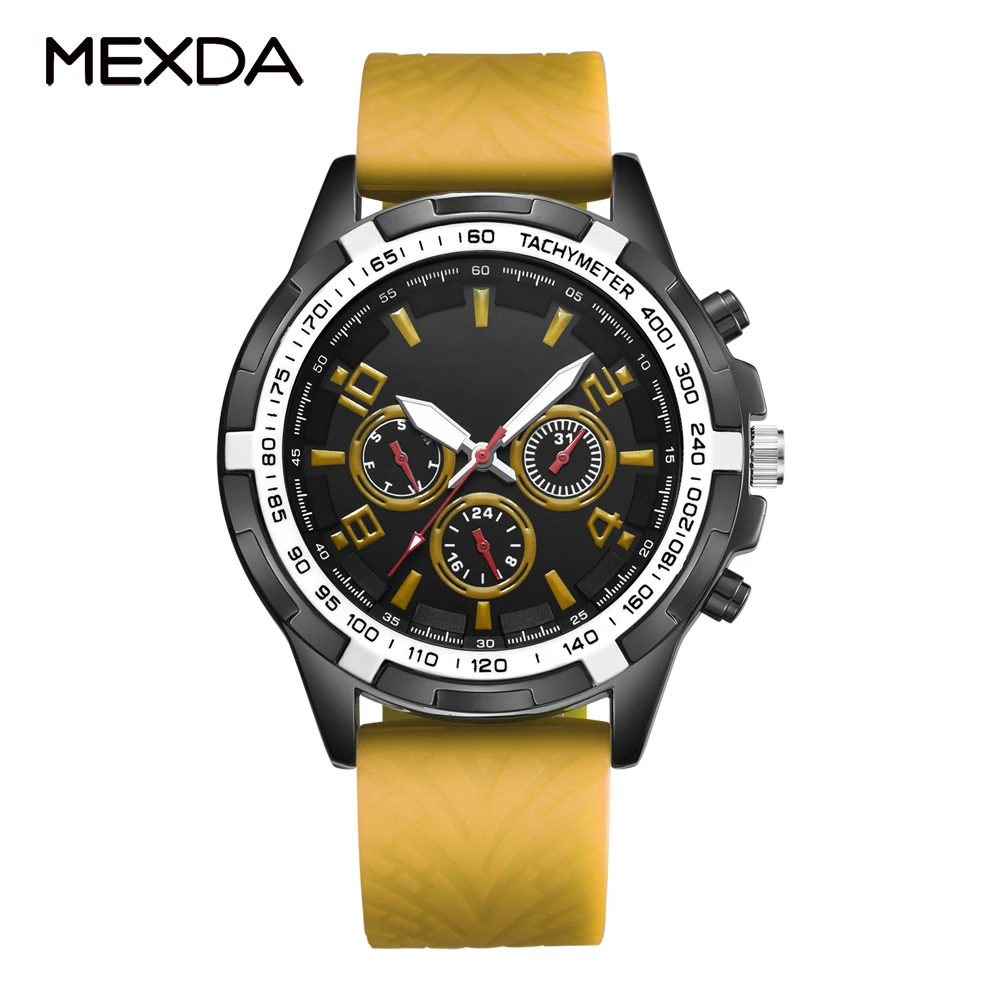 Mexda Multifunction with Date of Week Date and 24 Hours Analogue Watch Orologio Relojes Hombre Montre Homme