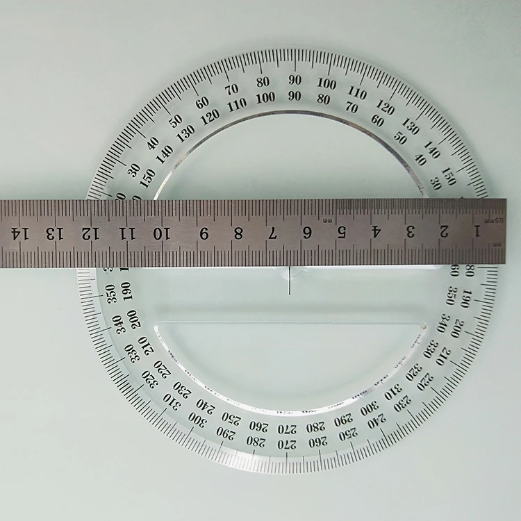 
plastic round protractor 12.5cm 