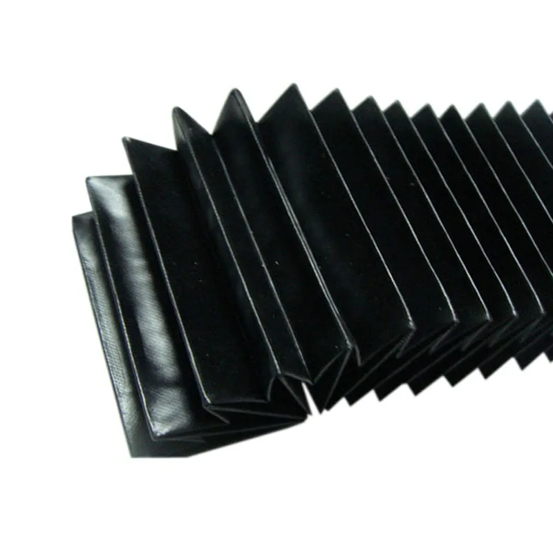 Flexible Guard Shield Rubber Bellows Dust Cover Cnc Flexible Flat Bellows