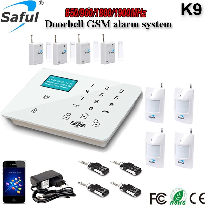 Android/IOS APP GSM/RTC Autodial Home Security Système d'alarme Rouge Solaire Sirène 