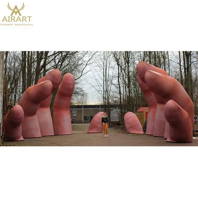 Inflatable Middle Finger Hand Event Inflatable Fingers for Halloween Advertising