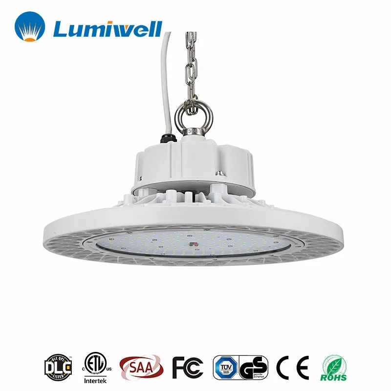 ETL DLC 5 лет гарантии 100 лм/Вт 1-10 В с регулируемой яркостью в наличии в США 150 Вт 200 Вт 240 Вт светодиодный подвесной светильник с микроволновым датчиком