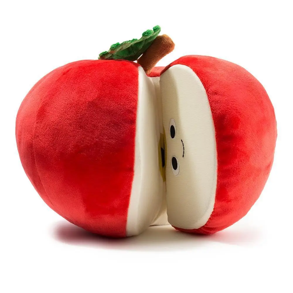 Factory Wholesale 15cm Cute Red Round Soft Stuffed Apple Plush