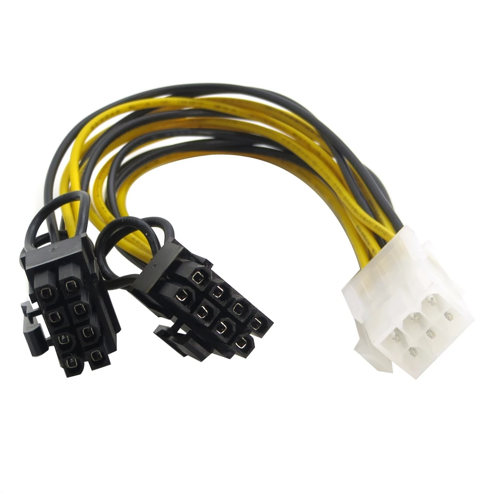 Power Splitter Cable Adapter Splitter Cable Power Supply 6-pin/8-pin 6-pin 
