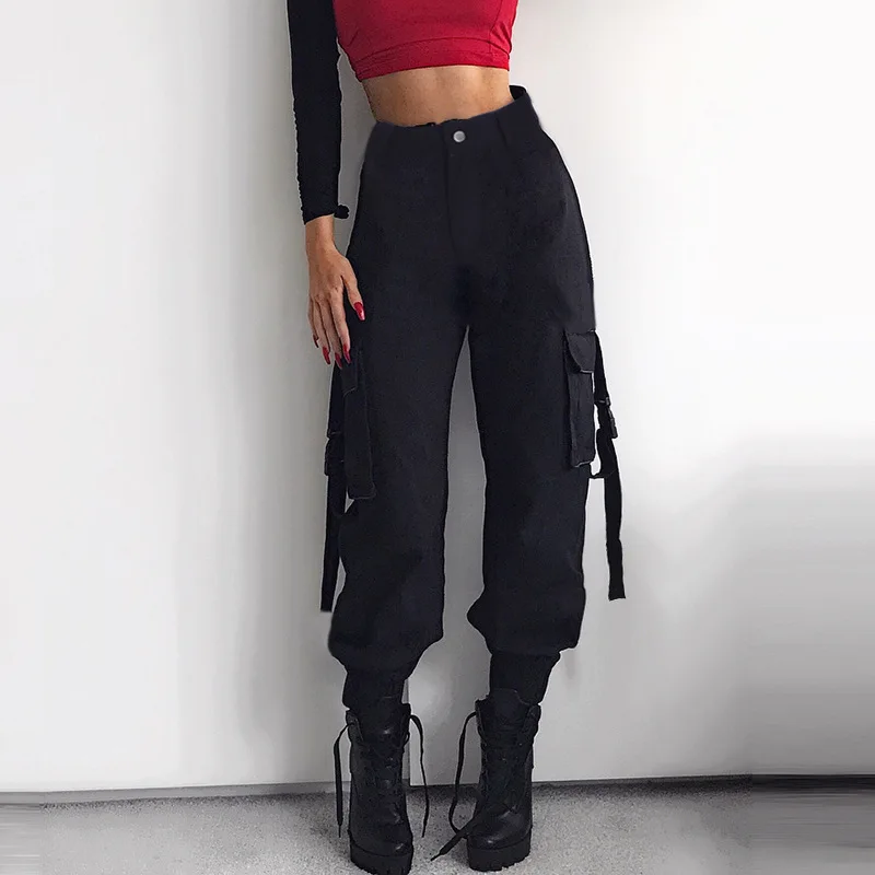 Pants para mujer tipo jogger afelpado suave casual Negro, Moda de Mujer