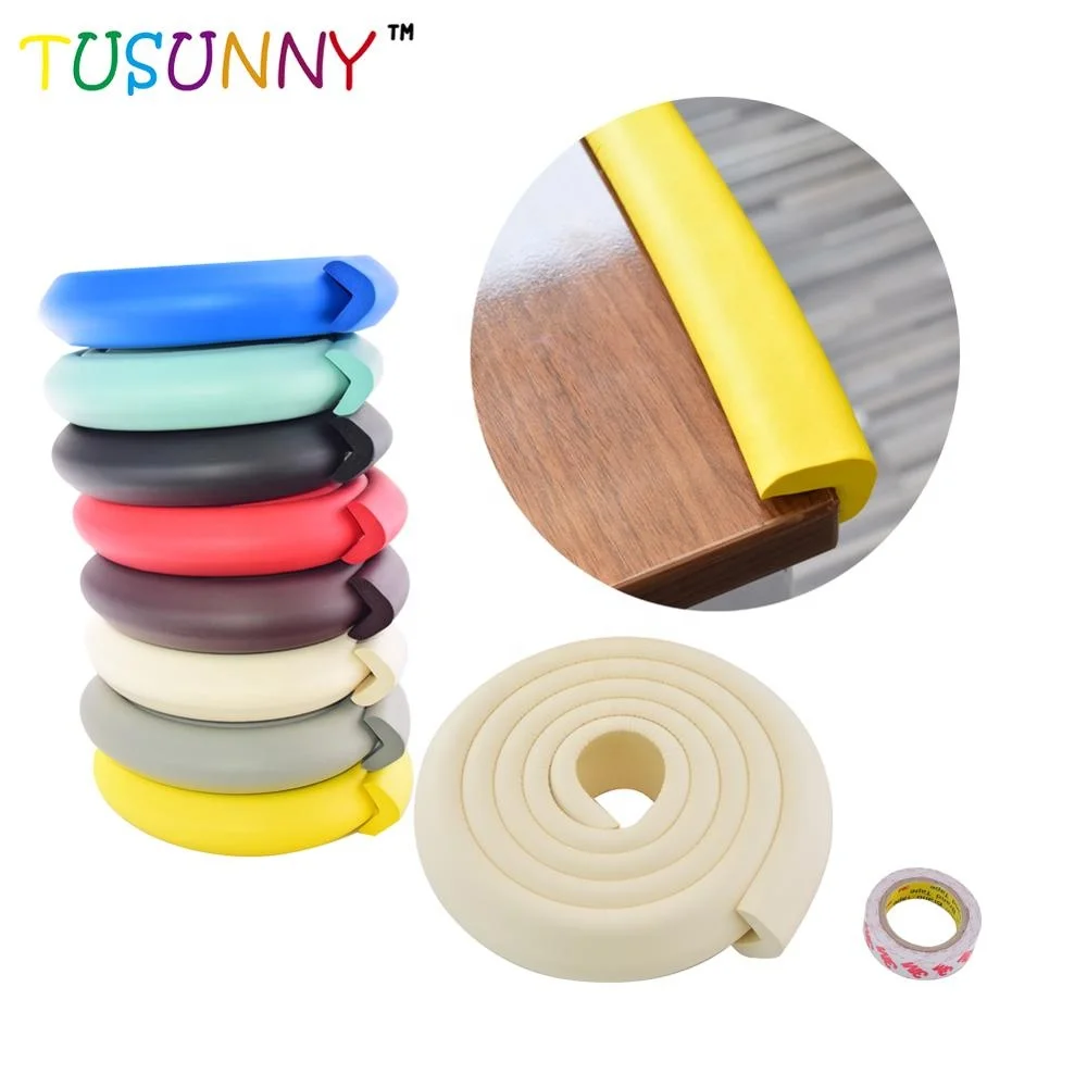 Wall Protector Rubber Stair Edge Rubber Corner Protector for Kids Safety
