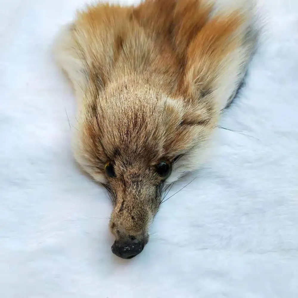 fox fur head