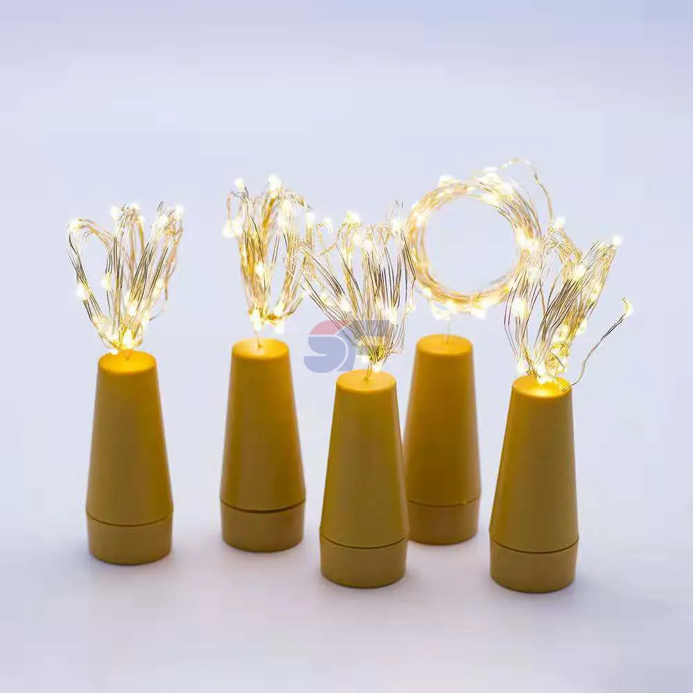 Led Cork Light Usb Rechargeable String Light Cork Plug Wine LED Bottle Lights 1M 10LED or 2M 20LED Customizable