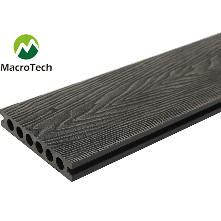 Surface deep embossing deck wpc wood plastic composite floor deck Wholesale