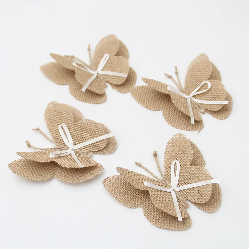 burlap butterfly