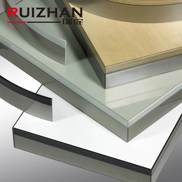 Ruizhan 0,4 мм-2 мм Толщина ПВХ декоративная пластиковая настольная деревянная мебель кромка облицовочная отделочная лента для шкафа