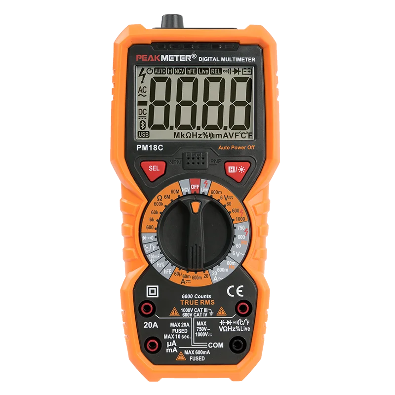 professional digital multimeter t-rms resistance capacitance