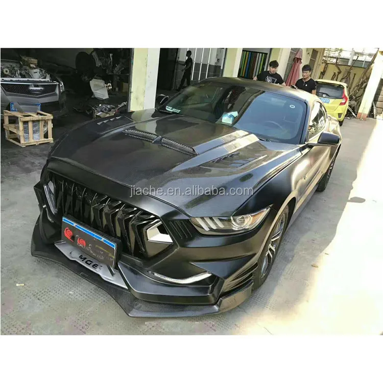 
Передний бампер, спойлер, грили, задний диффузор, защитные автомобильные аксессуары для Ford Mustang Coupe 2015-2017 FRP, КОМПЛЕКТЫ КУЗОВОВ K Style 