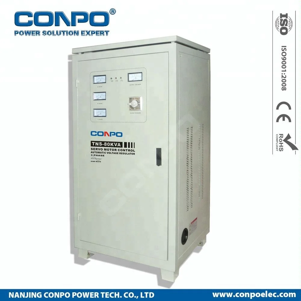 TNS-60KVA трехфазный Серводвигатель-Тип Автоматический регулятор напряжения переменного тока стабилизатор AVR камеры de voltaje